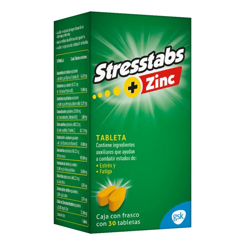 Stresstabs 600 con zinc - Stresstabs + Zinc Tableta, 30