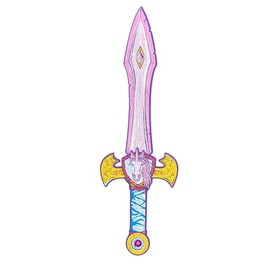 Great Pretenders Purple Enchanted Unicorn Sword, Medieval Pretend Play Foam Toy for Children with Purple Unicorn Theme, Kids Pretend Play Swords