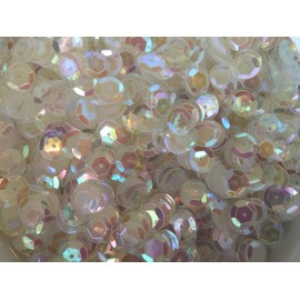 Sequins 8mm 800/Pkg Clear Iridescent