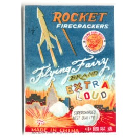Vintage Rocket Firecracker Label MAGNET for Fridge 1YR Warranty!