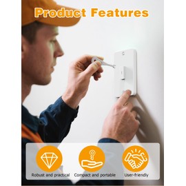 Emergency Light Test Fish Key 6 Pack, Mellbree Click Fish Key Set for Emergency Lighting Test