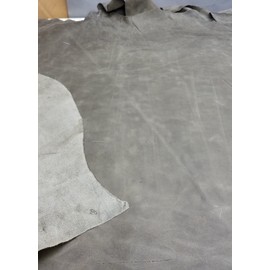 NAT Leathers Brown Taupe Nubuck Crazy Horse 12" 12" Cutting Square 2.5-3.0 oz Nappa Soft Upholstery Handbag Cowhide Genuine Cow Leather Hide Skin (12"x12")