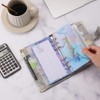 A6 PU Leather Budget Binder A6 Notebook Binder for Budgeting