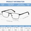 5-Pack Reading Glasses Men Metal Frame Spring Hinges with Computer