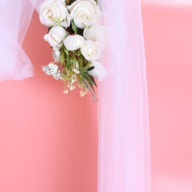 SAYUAN 54" by 20 Yards (60 ft) Tulle Fabric Rolls for Wedding Party Baby Shower Decoration Tutu Tulle Bolt DIY Wraping Crafts - White