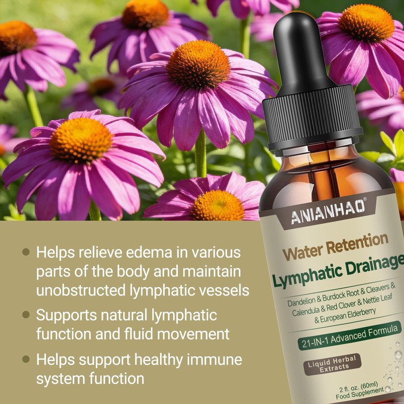 Lymphatic Drainage Drops, Water Detox, Water Balance Support, Lymphatic Drainage