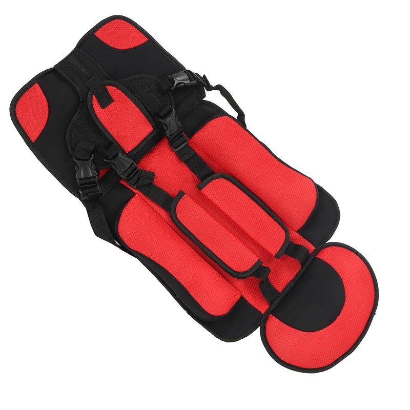 Children Safety Seat Simple Car Portable Seat Foldable Adjustable Strap