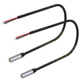 sovunis 2-Pack Replacement 3.5mm Female Jack to Bare Wire Open End TRS 3 Pole Stereo 1/8" 3.5mm Jack Plug Connector Audio Cable for Headphone Headset Earphone Cable Repair