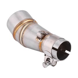 Exhaust Centre Pipe, Qiilu Motorcycle Slip On Exhaust Middle Link Pipe Adapter Plug