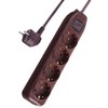 Electraline 62062 4-Way Power Strip with Switch, Cable 1.5 m