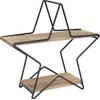 Key Stone BRTASTBR Brushed Wire Table Rack, Star, Brown, 12.8