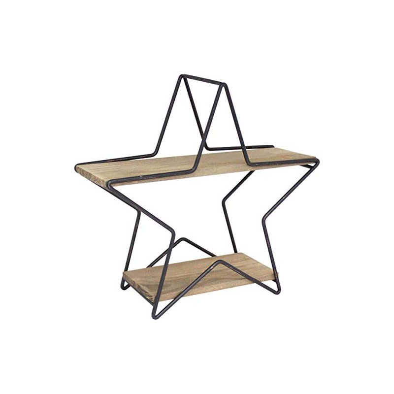 Key Stone BRTASTBR Brushed Wire Table Rack, Star, Brown, 12.8
