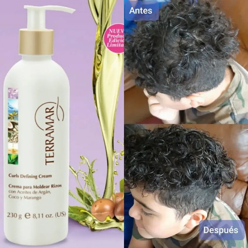 Crema Original Para Definir y Moldear Rizos Terramar