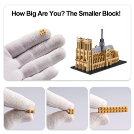 COZYMASS 7380 PCS Large Architecture Notre Dame De Paris Building Blocks Set for Adults, Collection Micro Building Blocks Toy Present Ages of 14+
