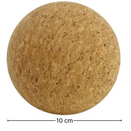 ATC Handels GmbH Natural Cork Massage Tools for Fascia – Discover the Versatile World of Fascia Massage and Improve Your Mobility and Regeneration (Ball Diameter 10 cm)