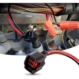 Walquicks Pack of 8 EV6 EV14 Injector Connector, Fuel Injector Pigtail Connector Plug Wire, Fuel Injector Connector with Wire, Pigtail Connectors Wire Replace Compatible with DJ7023C-1.5-21