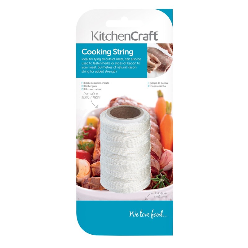 KitchenCraft Food Safe Butchers String, 60 M Reel of Cooking