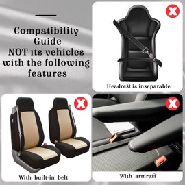 Frienda 14 Pcs Baja Car Seat Covers Full Set Multicolor Stripe Boho Print Steering Wheel Cover Seat Belt Cover Crystal Hanging Ornament Car Holders Fits (Bohemia Style)