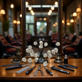 10Pcs Silver Hair Scissors Rubber Silencer Rubber Muffler Hair Scissor Silencer Accessories, Styling Tools Barber Salon Replacement 3mm Shears Hair Cutting Tools