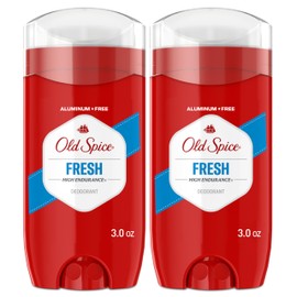 Old Spice High Endurance Deodorant for Men, Aluminum Free, Fresh Scent, 3.0 oz Twin Pack