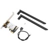 Wireless Internet Card 2.4Ghz 5Ghz 300Mbps High Transmission Rate Black