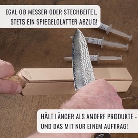 SCHWARTZHIRSCH® Premium Diamond Paste 4 µm (8000 Grit) - Durable Stripping Paste for Strops and Peeler Leather for Absolute Sharpness