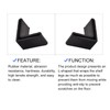 METALLIXITY 8 Pieces Furniture Angle Iron Foot Pads (40 mm/1.57