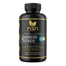Citrato Magnesio + Potasio | Pulpa De Plátano 539mg 200caps Sabor Sin Sabor