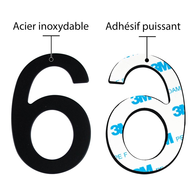 Stainless Steel House Number - Designer Door Number - Height