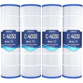 4-Pack C4030 Pool Filter Cartridges, Compatible with Hayward SwimClear C4030, C4025, C4020, Replaces Pleatco PA106, Hayward CX880XRE, Unicel C-7488, 425 sq.ft