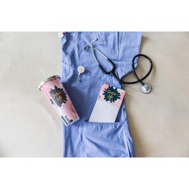 Birmingham Choose Hope Floral Blue and White 2 x 1 Acrylic Badge Holder Reel