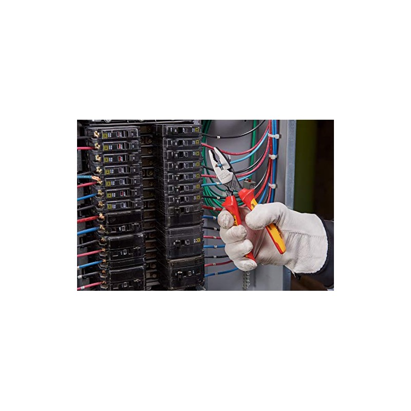 Fluke Insulated Lineman Combination Plier, 8 in, 200 mm, 1,000