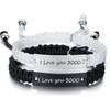 Matching Bracelets for Him and Her - Long Distance Couple