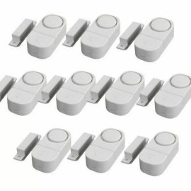 Battery Connection 10PCS Wireless Home Window Door Burglar Security Alarm System Magnetic Sensor