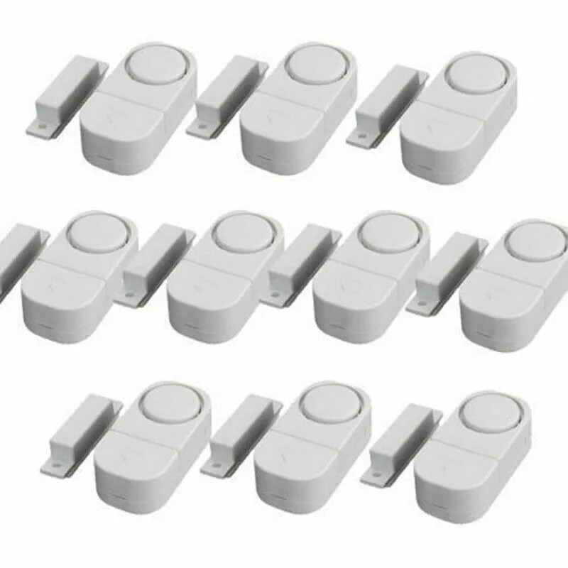 Battery Connection 10PCS Wireless Home Window Door Burglar Security Alarm