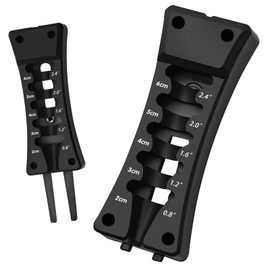 HINGTAI 3-in-1 Golf Tee Height Adjuster, Divot Repair Tools, Good Size Not Heavy, Portable Versatility Tools with Ball Marker and Tee Holder for Golf Course Use