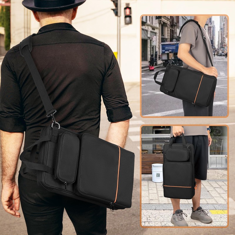 Damero Drumstick Bag, Drumstick Mallet Bag with Detachable Shoulder Strap,