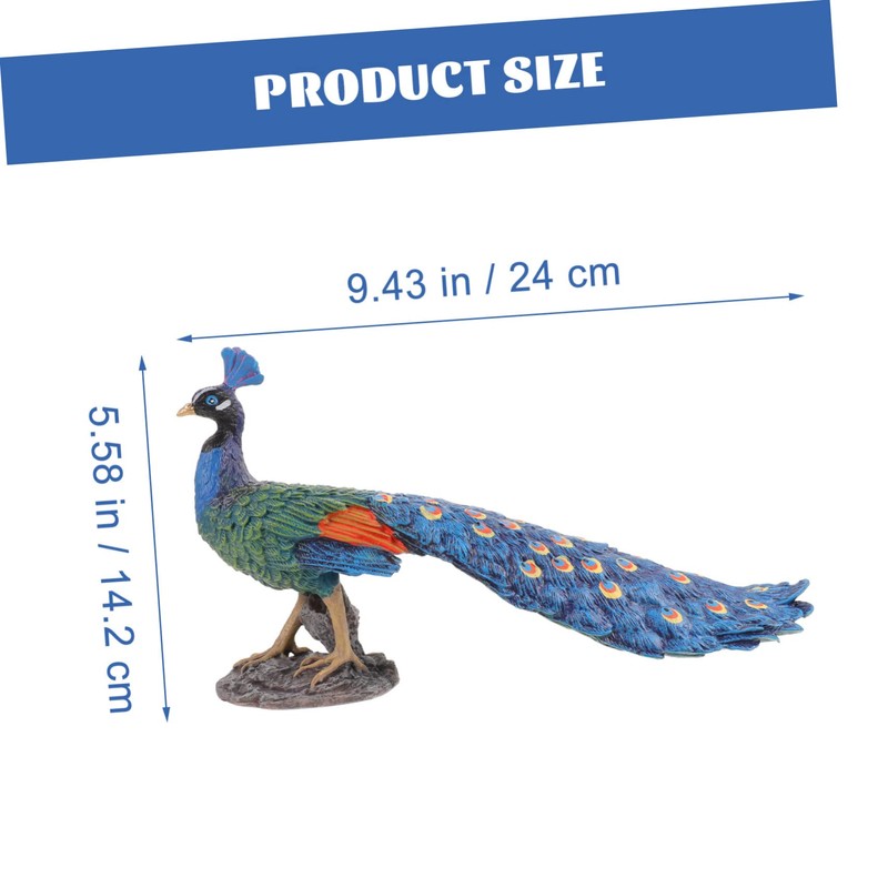 GRIRIW Wedding Decor Peacock Statue Ornament Home Tabletop Peacock Adornment