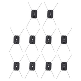 String Trimmer Replacement Head High Efficiency Weed Wacker Head Easy to Install Grass Trimmer Head for Garden Lawn ABS Stainless Steel 10 Pieces