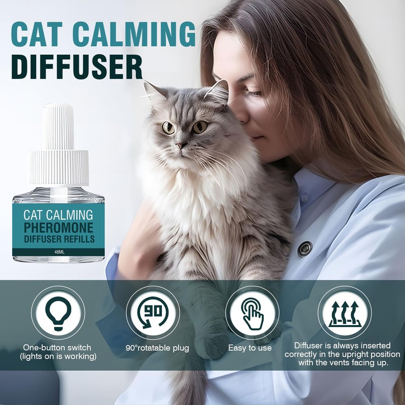 Cat Pheromones Calming Diffuser Refill 6 Pack Enhanced Pheromone Refills