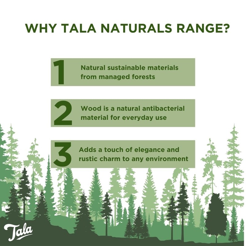 Tala Large Rectangular Chopping Board, Premium Food Grade Hevea Wood,