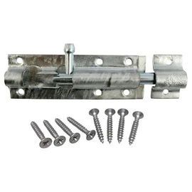 TIMCO Straight Tower Bolt - Comes with Fixings - Great for securing Flush Fitting Gates and shed Doors in a Closed Position, Adding Increased Security.
