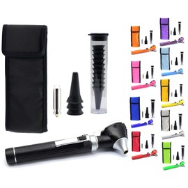 MuskalMed MuskLife Otoscope - Ear Scope with Light, Ear Infection Detector, Pocket Size, in 10+ Colors! Tactical Black Style