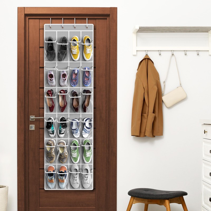 Simple Houseware 24 Pockets - Crystal Clear Over The Door