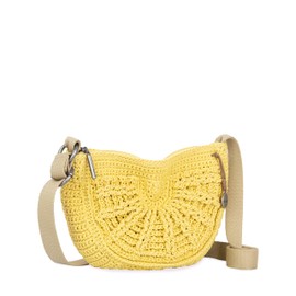 The Sak Ryder Small Crossbody Purse - Hand Crochet Women's Handbag for Everyday & Travel - Mini Cross Body Bag With Zipper Closure & Adjustable Shoulder Bag Strap - Chartreuse Sunbeam