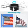 Anovo Flag Pole Rings, Aluminum Alloy Flagpole Rings 360° Rotating