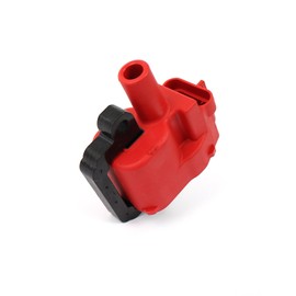 Speedmaster PCE382.1024.01 Compatible with Chevy Gm LS1 LS6 12V High Output E-Poxy Ignition Coil Red [Round D580]