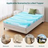 2 Inch Mattress Topper King, Gel Memory Foam Infused Bed