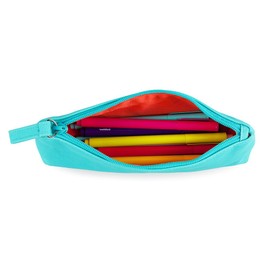 Poppin Pencil Pouch, Aqua