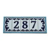 7.5cm x 3.7cm Medelo-02 Spanish Hand-Painted Ceramic House Numbers Letters